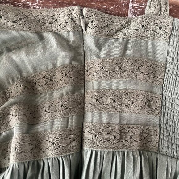 Matilda Jane Joanna Gaines Womens Dress S Lace Cottagecore Goblincore Mossy Boho - Picture 5 of 9